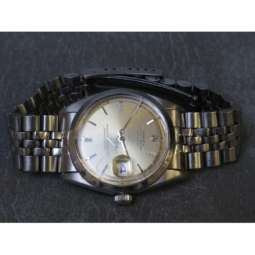 742 - ROLEX - AN OYSTER PERPETUAL DATEJUST SUPERLATIVE CHRONOMETER OFICCIALLY CERTIFIED STAINLESS STEEL WR... 