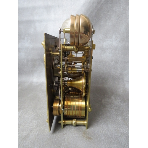 1138 - A LATE 17TH BRACKET CLOCK WITH QUARTER BELL STRIKE BY JOHN SHAW LONDON, the ebonised case having a l... 