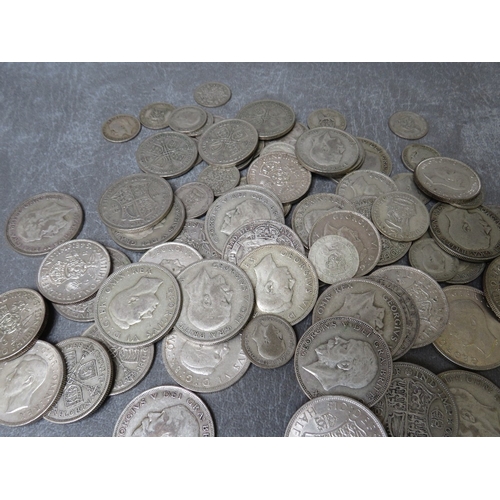 753 - A BAG OF MAINLY PRE 47 SILVER COINS, 6d - half crown