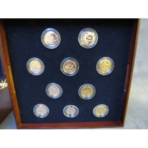 765 - QEII ROYAL MINT 'HISTORY OF THE ROYAL NAVY' GOLD PROOF COLLECTION, consisting of Channel Islands 25 ... 