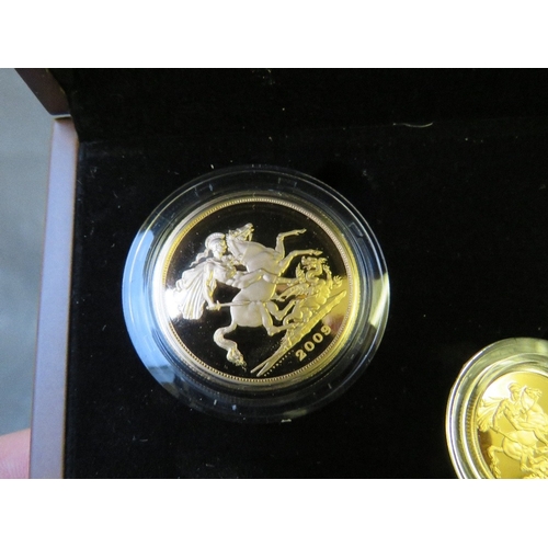 768 - QEII 2009 GOLD PROOF SOVEREIGN COLLECTION FIVE COIN SET, consisting of quarter sovereign, half sover... 