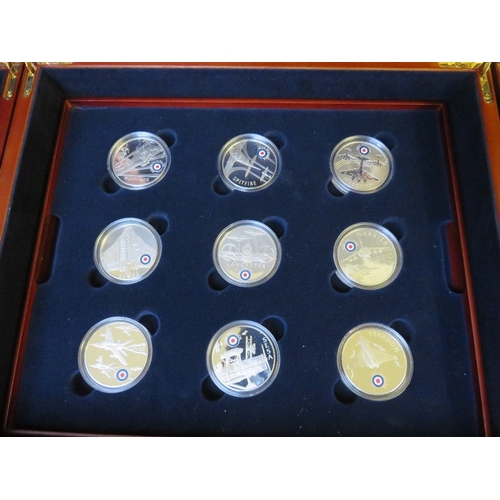 772 - ROYAL MINT CASED SETS, consisting of 2008 90th Anniversary of WWI (in silver), 2008 History of The R... 