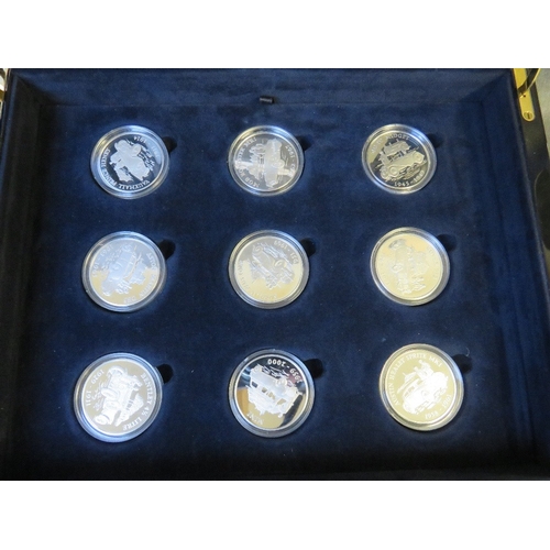 773 - ROYAL MINT CASE SETS, consisting of 2009 Classic British Motor Cars (in silver), 2007 Diamond Weddin... 