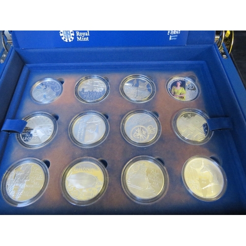 774 - ROYAL MINT CASED SETS, consisting of 2006/7 Bermuda Shipwrecks (in gold highlighted silver), 2012/13... 