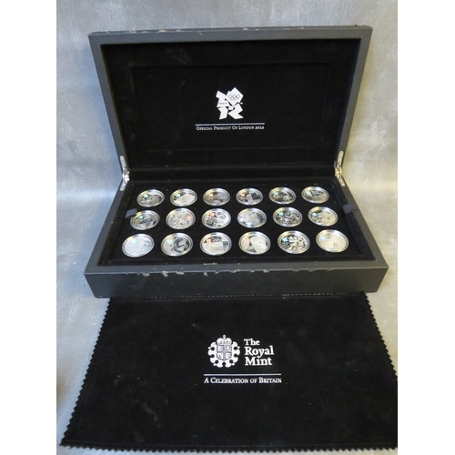 775 - QEII ROYAL MINT 2009/10, 2012 CELEBRATION OF BRITAIN SILVER PROOF COLLECTION, in case of issue with ... 