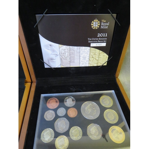 776 - A COLLECTION OF ROYAL MINT EXECUTIVE PROOF SETS, 2006, 2007, 2008, 2010 and 2011, along with a 2012 ... 