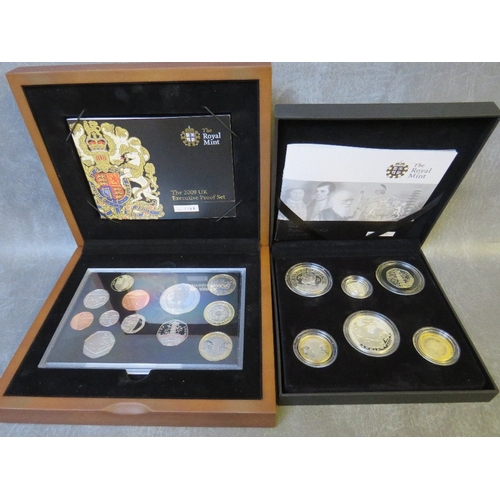 777 - ROYAL MINT 2009 FAMILY SILVER PROOF SET, and a 2009 executive proof set (both sets contain Kew Garde... 