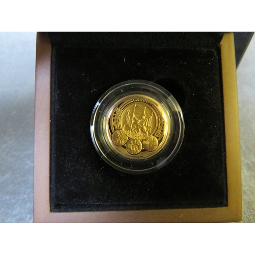 783 - QEII CARDIFF 2011 GOLD PROOF ONE POUND, in case of issue with COA