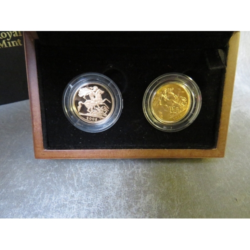 790 - QEII 2008 50th ANNIVERSARY SOVEREIGN SET, consisting of sovereigns dated 1958 and 2008, in case of i... 