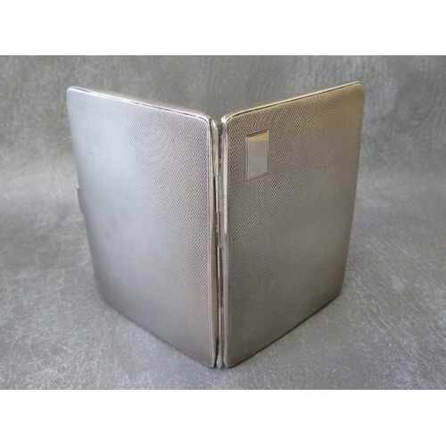 577 - A HALLMARKED SILVER CIGARETTE CASE, makers mark for J.G.Ltd Birmingham, approx weight 141 g