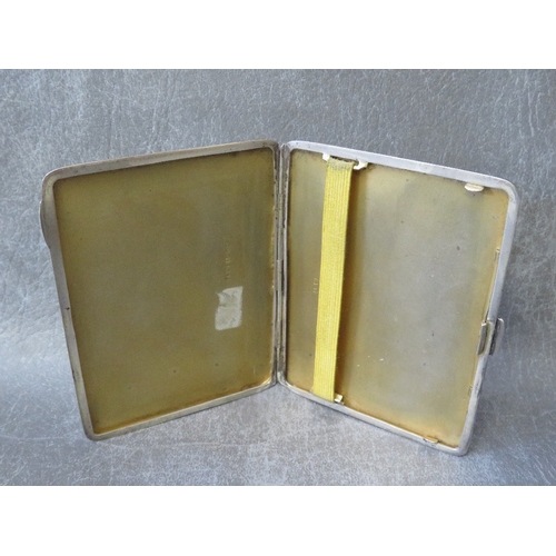 577 - A HALLMARKED SILVER CIGARETTE CASE, makers mark for J.G.Ltd Birmingham, approx weight 141 g