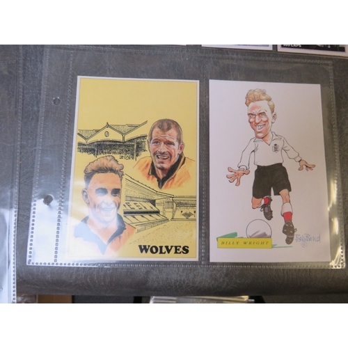 512 - BILLY WRIGHT CIGARETTE AND TRADE CARDS 1947-1995, 12 pages, 43 large size cards, to include playing ... 