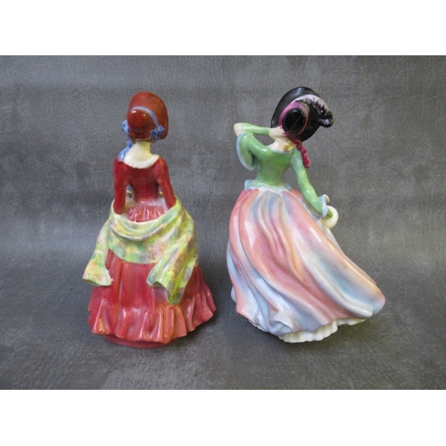 1008 - A ROYAL DOULTON 'SABBATH MORN' FIGURINE HN1982, and 'Autumn Breezes' figure HN1911 (2) A/F