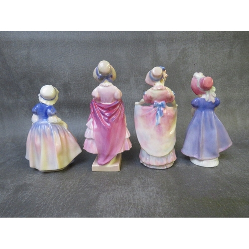 1011 - A ROYAL DOULTON 'GRETA' FIGURINE HN1485, 'Dinky Do' figure HN167, 'Lucy Ann' figure HN1502 and 'Ivy'... 