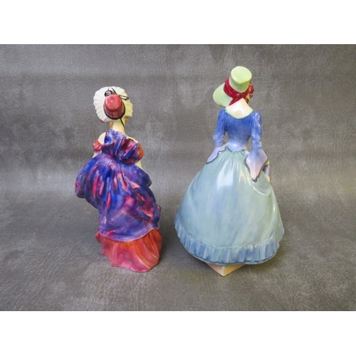 999 - A ROYAL DOULTON 'PANTALETTES' FIGURINE HN1362, and Lady April figurine HN1958 (2)