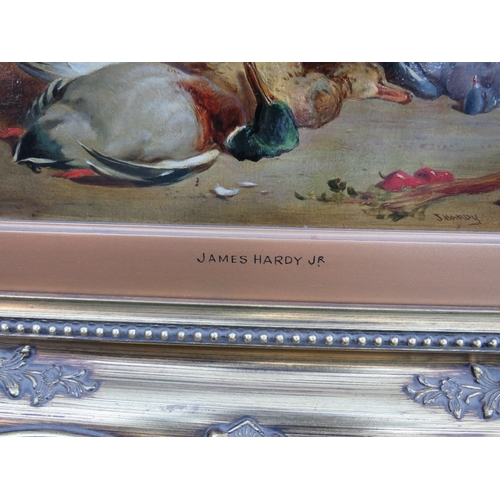 506 - JAMES HARDY JNR. (1832-1899). 'Dead Birds and Still Life', signed lower right and titled verso, oil ... 