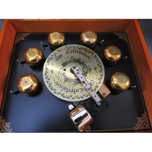 548 - A MODERN BELL SYMPHONIUM / MUSIC BOX