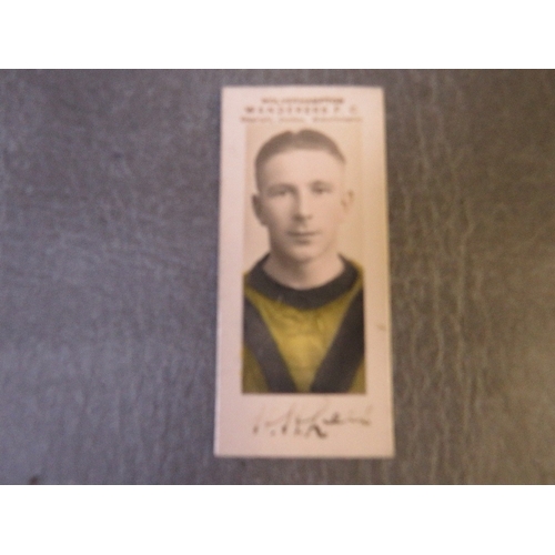 516 - FOUR 1924 WOLVERHAMPTON WANDERERS PLAYERS PAULTON WOLVES & OFFICIALS FOOTBALL TRADE CARDS, comprisin... 