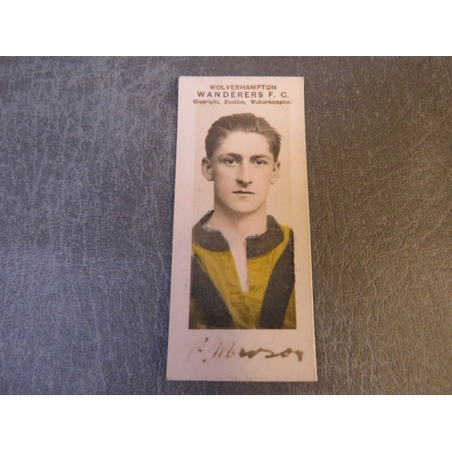 517 - FOUR 1924 WOLVERHAMPTON WANDERERS PLAYERS PAULTON WOLVES & OFFICIALS FOOTBALL TRADE CARDS, comprisin... 