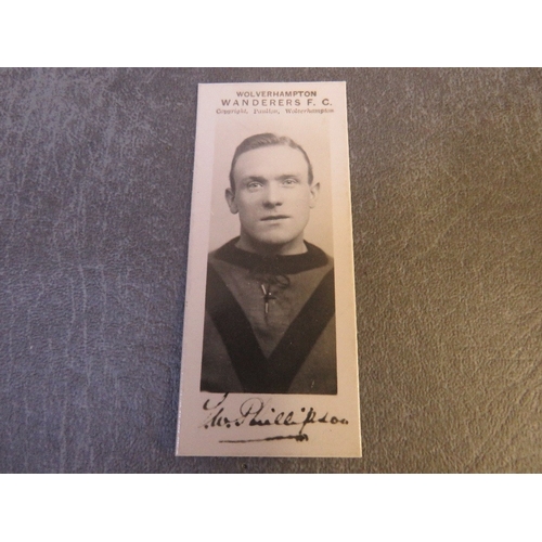 518 - FOUR 1924 WOLVERHAMPTON WANDERERS PLAYERS PAULTON WOLVES & OFFICIALS FOOTBALL TRADE CARDS, comprisin... 