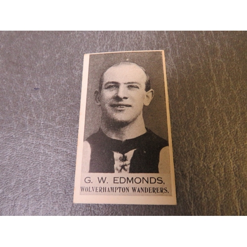 522 - THREE WOLVERHAMPTON WANDERERS FOOTBALL TRADE CARDS, comprising T.Baddelley 1905 Singleton & Cole Foo... 