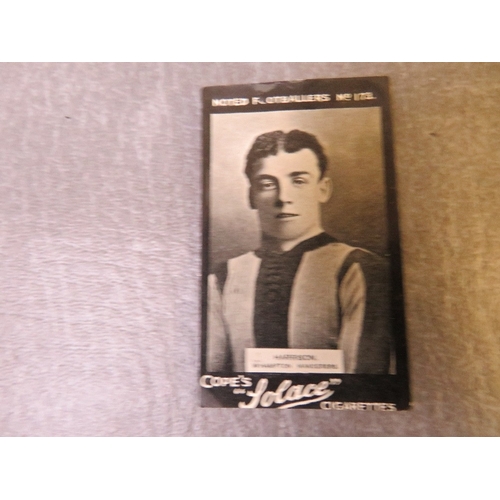 523 - SIX WOLVERHAMPTON WANDERERS 1910 COPES (5 X SOLACE, 1 X CLIPS) NOTED FOOTBALLERS FOOTBALL TRADE CARD... 