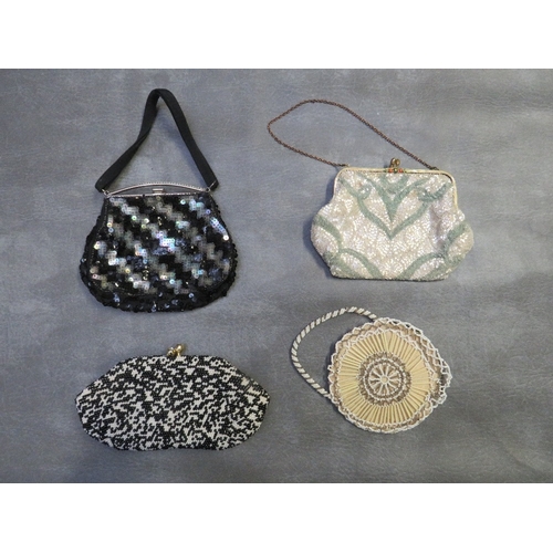 534 - A COLLECTION OF EARLY TO MID 20TH CENTURY VINTAGE EVENING BAGS, various styles and periods, comprisi... 