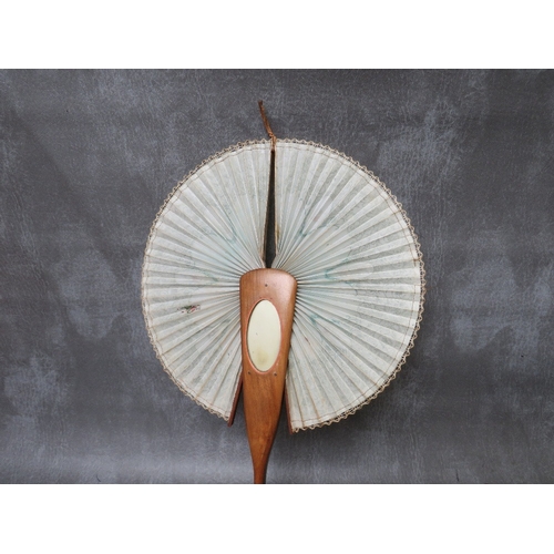 529 - A COLLECTION OF VINTAGE HAND PAINTED AND FEATHER FANS, to include four ebonised hand painted example... 