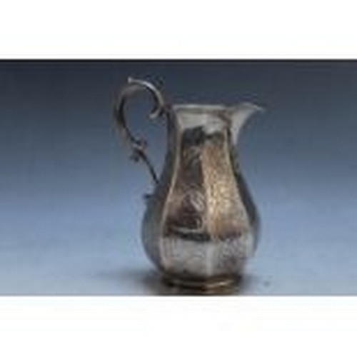 823 - A HALLMARKED SILVER CREAM JUG BY JOHN TAPLEY - LONDON 1845, approx weight 218g, H 12.5 cm