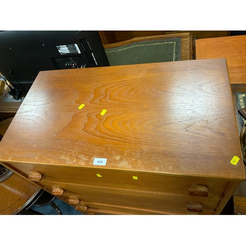 810 - A mid century teak Stag six drawer chest W 77 cm