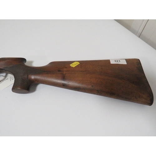 321 - A BSA Lincoln Jeffries under lever air rifle, serial number 965, produced in 1905, with impressed ma... 