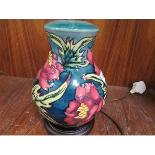 339 - A Moorcroft lamp and shade