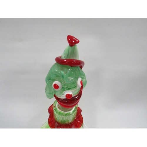 343 - A Murano glass decanter with stopper