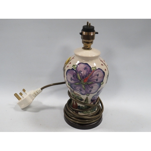 351 - A small Moorcroft lamp