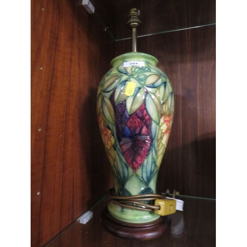 354 - A Moorcroft Rainforest lamp