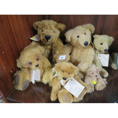 358 - A collection of six Royal bears