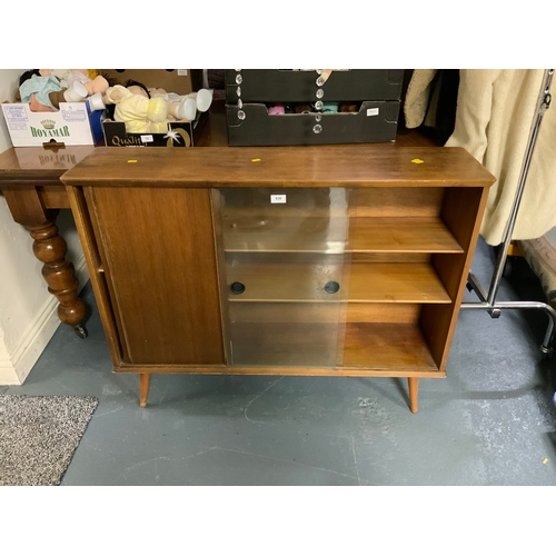 830 - A retro glazed bookcase W 109 cm