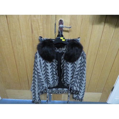 78 - Three vintage fur coats together with a fur collar, vintage fur stole and two piece retro style Aubr... 