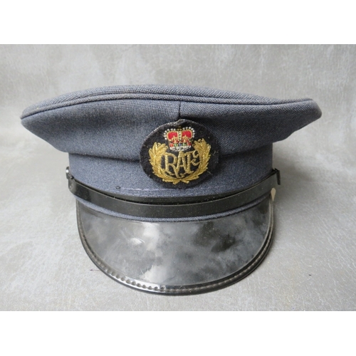 33 - THREE R.A.F. CAPS (QUEENS CROWN), to include an officers type and female officers type (3)