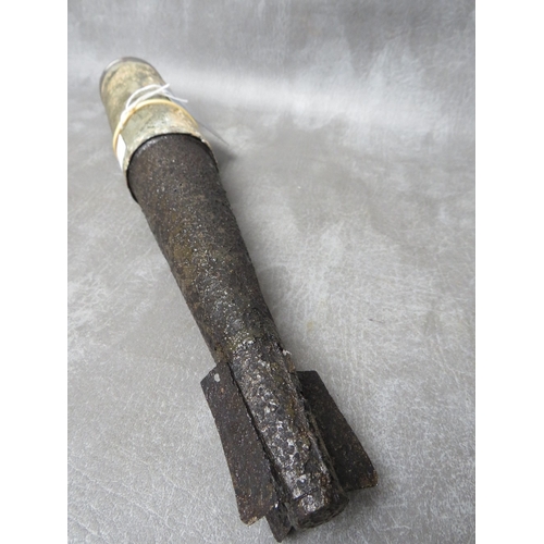 77 - A WW2 GERMAN KRIESMARINE U-BOAT ILLUMINATION FLARE (INERT - DEACTIVATED), in relic condition