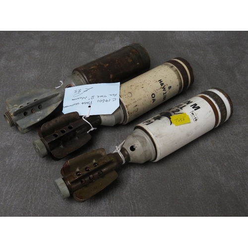 78 - THREE 1960s PARA ILLUMINATING FLARES (INERT - DEACTIVATED) (3)