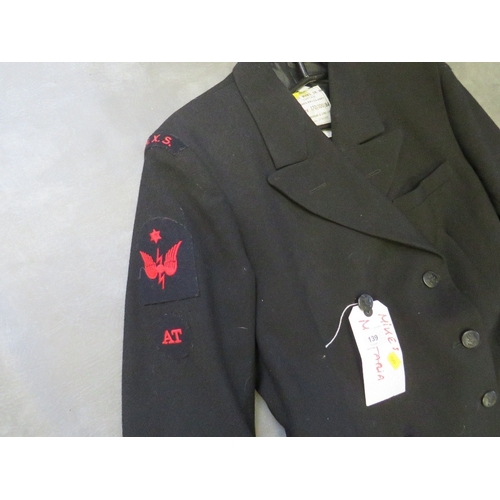 139 - ROYAL NAVY AUXILLARY SERVICE JACKET, Queens crown buttons