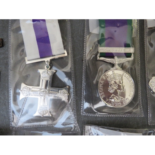 197 - A COLLECTION OF REPLICA MEDALS, to include gallantry and campaign types (10)