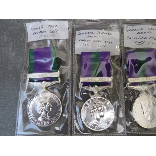 197 - A COLLECTION OF REPLICA MEDALS, to include gallantry and campaign types (10)