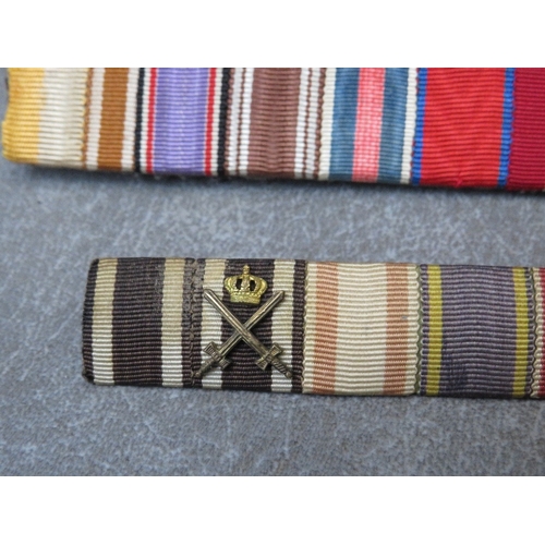 288 - A GERMAN 1914-1918 HONOUR CROSS, Prussia 1847 medal and two bars of German ribbons