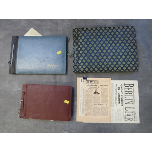 322 - A SMALL GROUP OF WW2 PROPAGANDA LEAFLETS, three Luftpost and a Berlin liar, along with three 1940s /... 