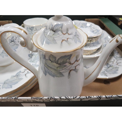 109 - A tray of Royal Albert Maple tea and dinner ware