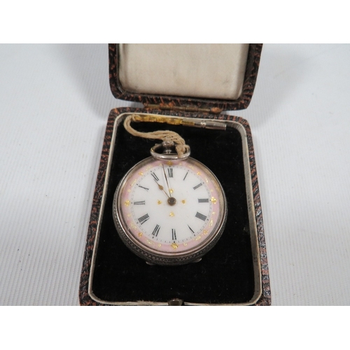 415 - A Victorian silver cased pocket watch