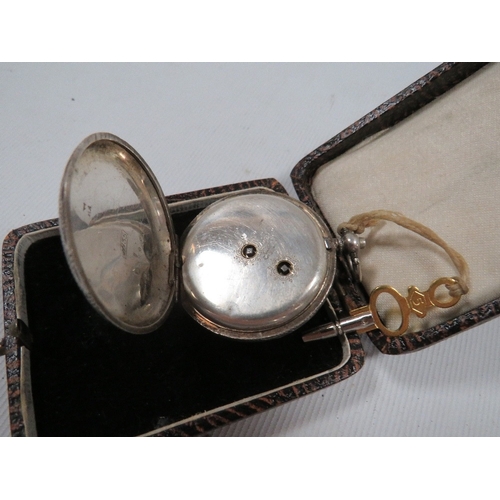 415 - A Victorian silver cased pocket watch