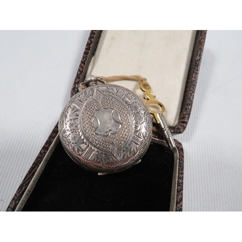 415 - A Victorian silver cased pocket watch